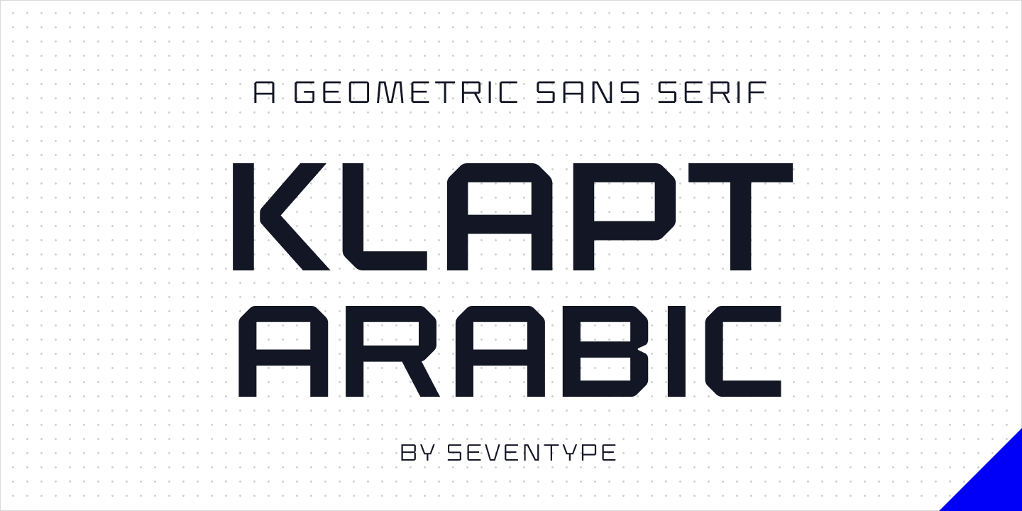 Пример шрифта Klapt Arabic